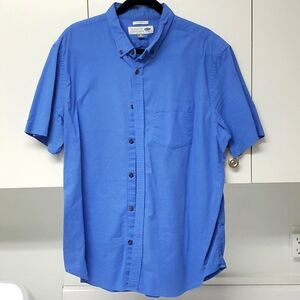 Old Navy Blue Short Sleeved Button Shirt Mens XL Casual